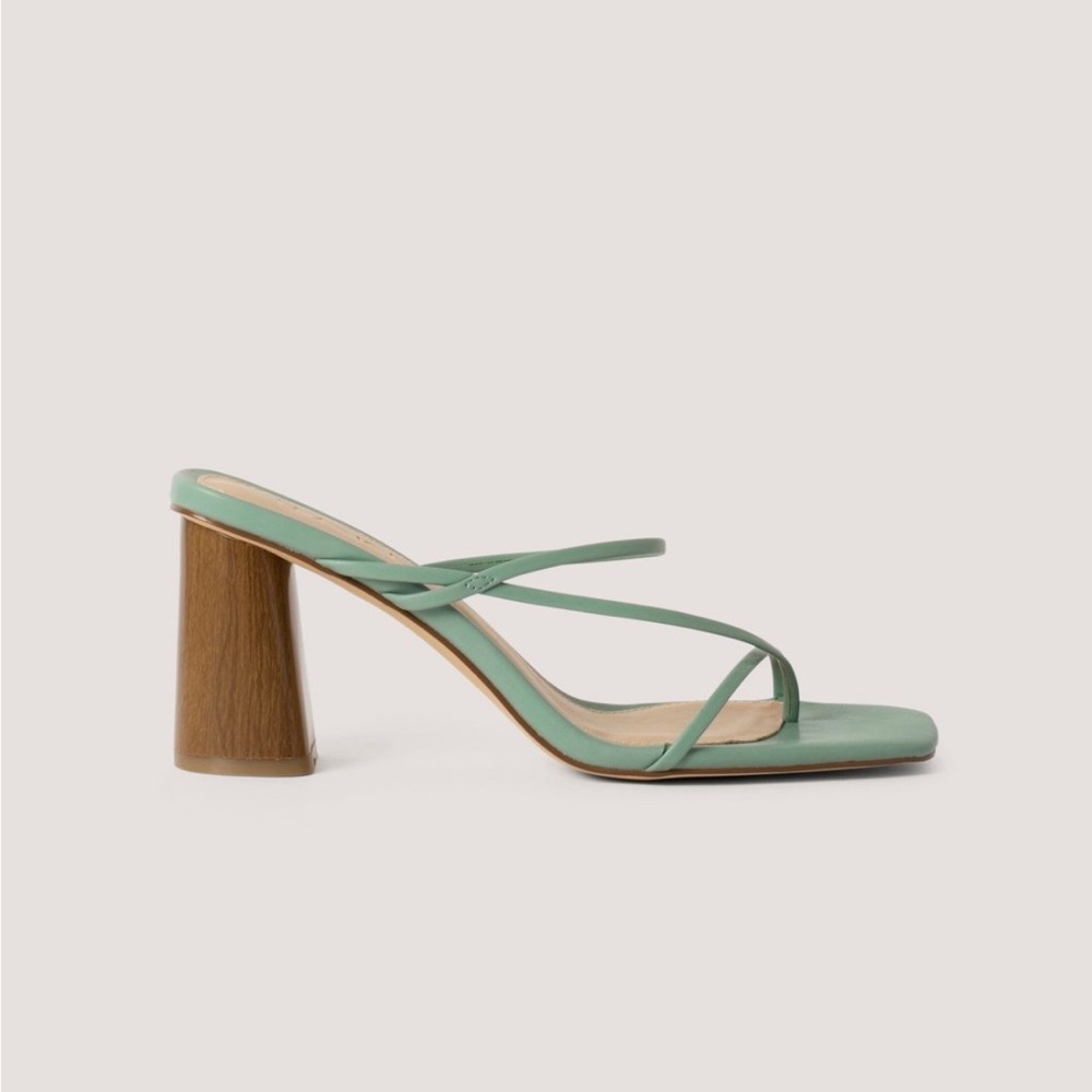 Fine Strappy Block Heel Sandals